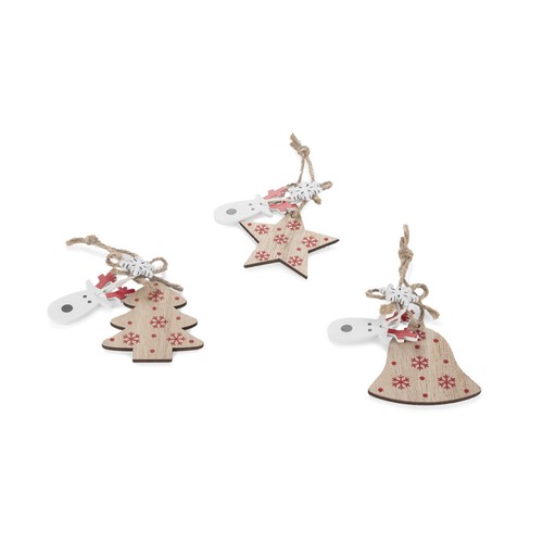 Set de Noël 3 pièces cintres en bois FERI