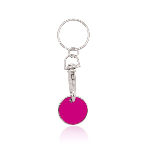 fucsia Llavero Moneda Euromarket