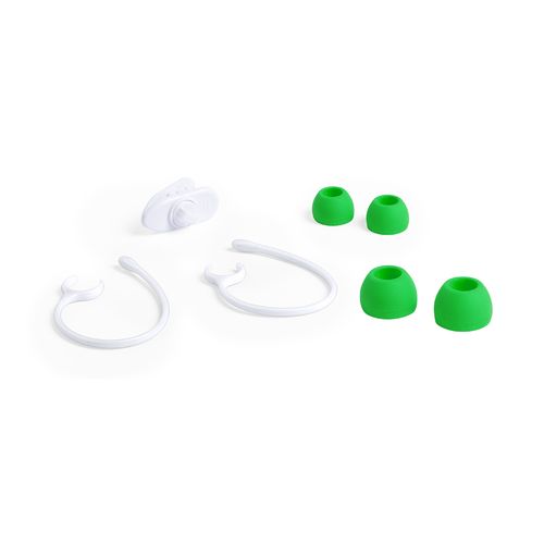 green Auriculares Voltar