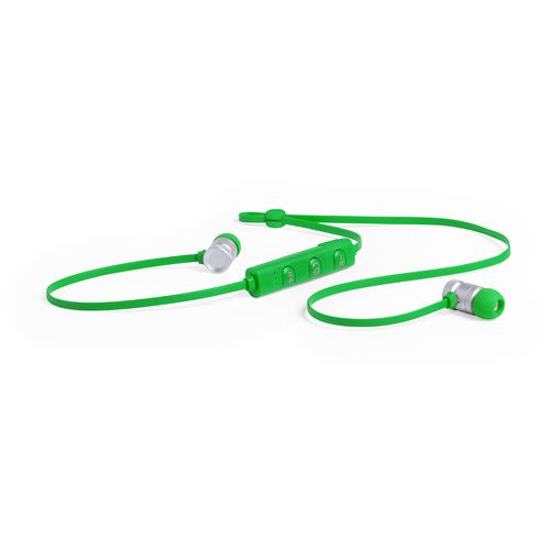green Auriculares Voltar