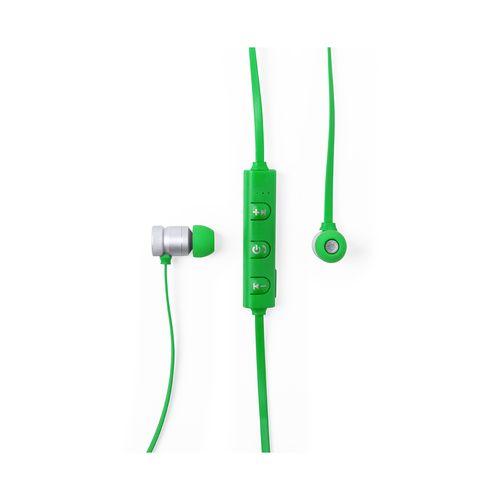 green Auriculares Voltar