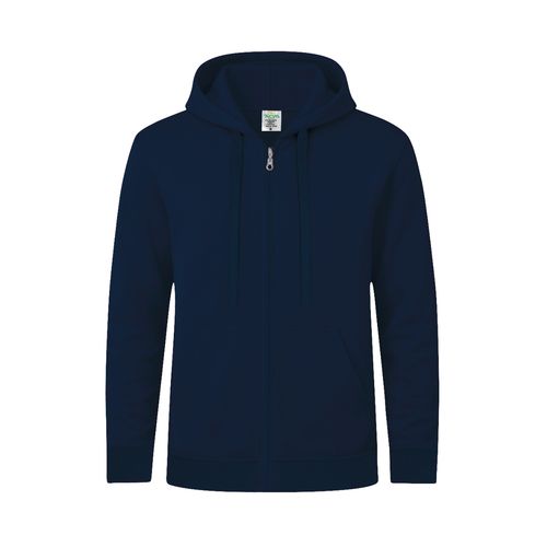 azul marino Sudadera Adulto Capucha + Cremallera