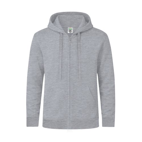 gray Sudadera Adulto Capucha + Cremallera