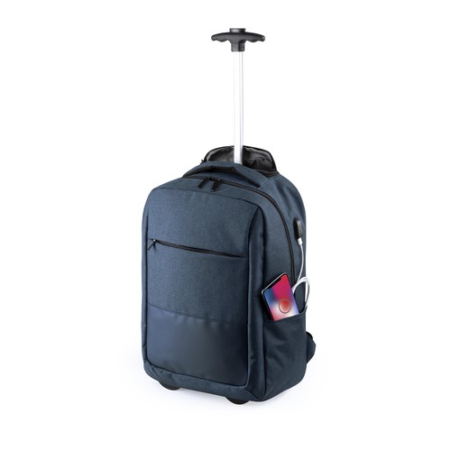 black Mochila Trolley Haltrix