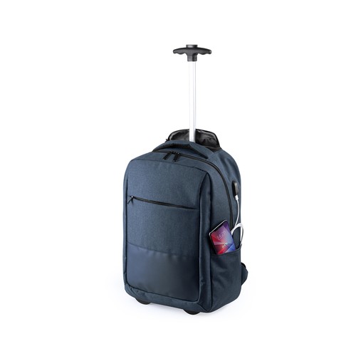 azul marino Mochila Trolley Haltrix