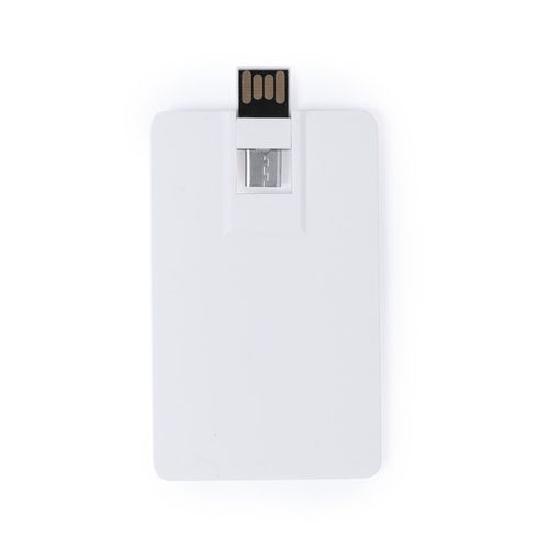 white Memoria USB Milen 16GB