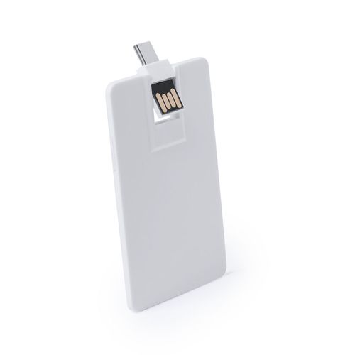 white Memoria USB Milen 16GB