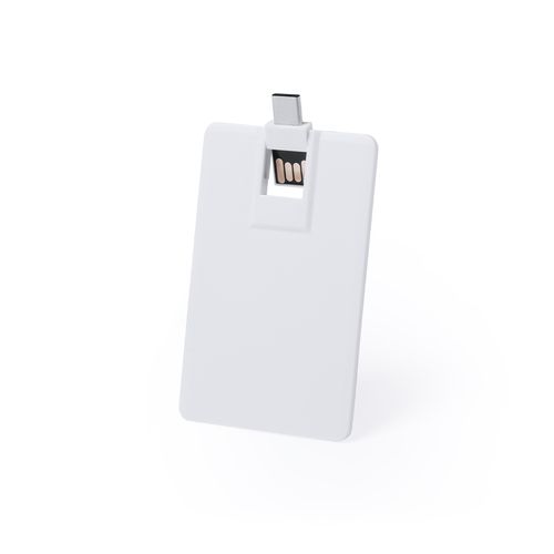 white Memoria USB Milen 16GB