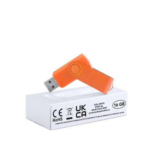 orange Memoria USB Survet 16GB