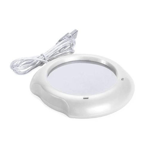 white Calentador Tazas Mug