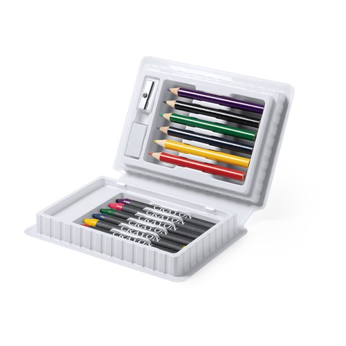white Estuche Clown
