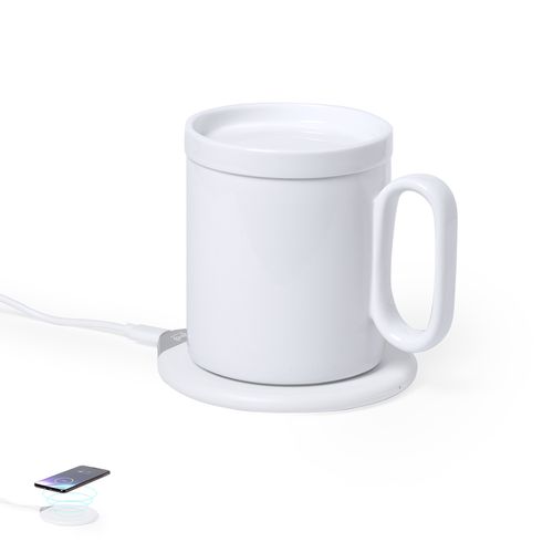 white Calentador Tazas Cargador Kalan