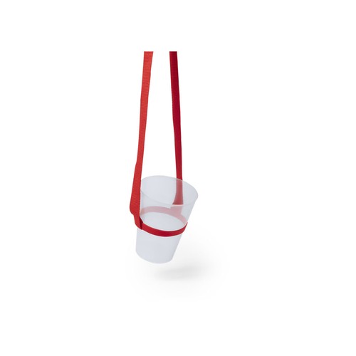 red Lanyard Portavasos Frinly
