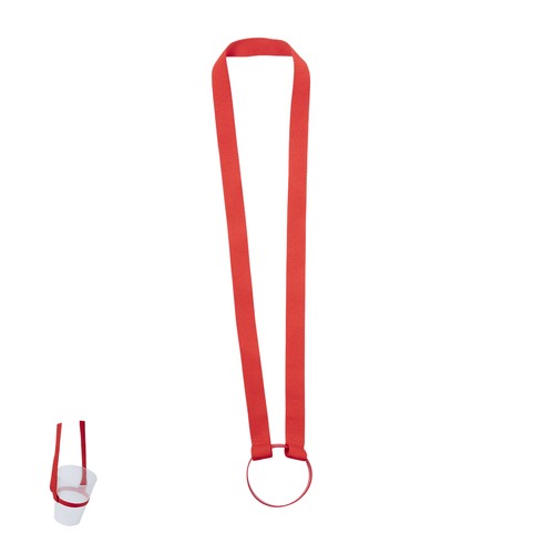 red Lanyard Portavasos Frinly