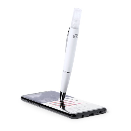 white Bolígrafo Antibacteriano Multifunción Yak