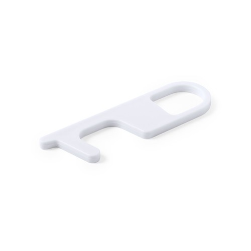 white Llavero Antibacteriano Anticontact Riken