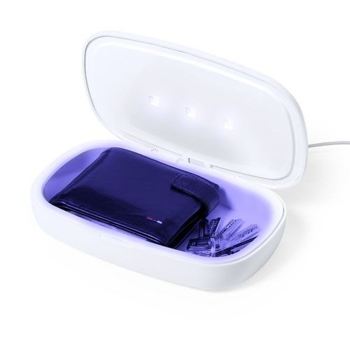 white Caja Esterilizadora UV Cargador Halby