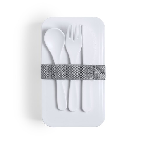 white Fiambrera Antibacteriana Fandex