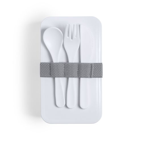 white Fiambrera Antibacteriana Fandex