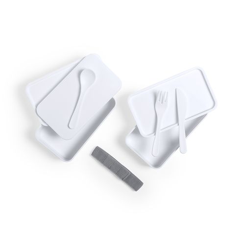 white Fiambrera Antibacteriana Fandex