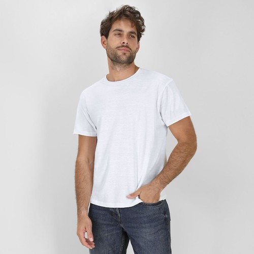 white Camiseta Adulto Blanca