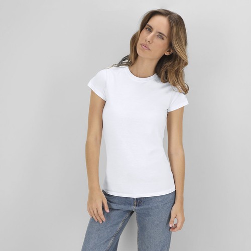 T-Shirt Femme Blanc "keya" WCS150 - 2