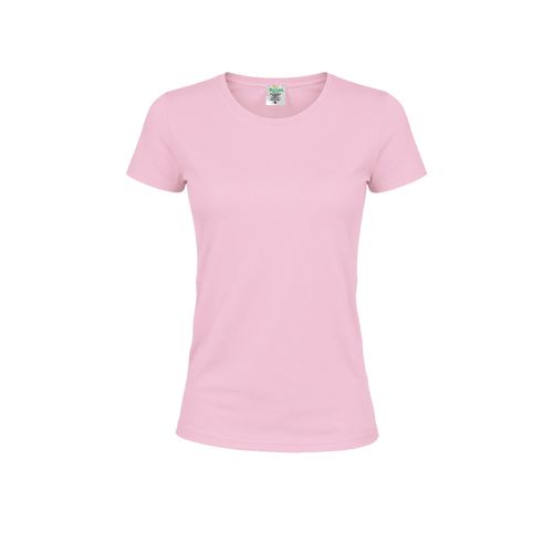pink Camiseta Mujer Color