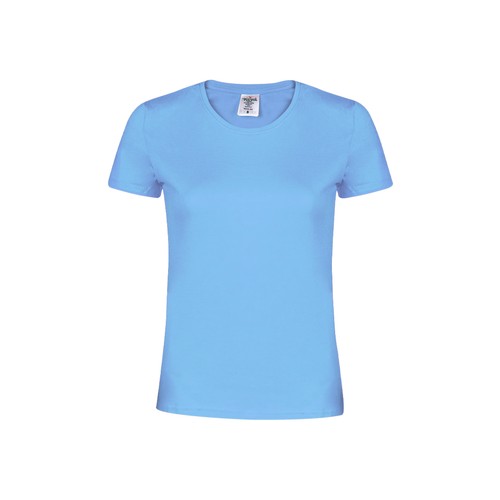 azul claro Camiseta Mujer Color