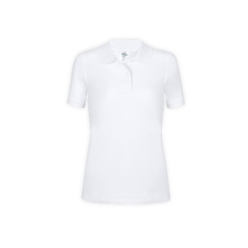 white Polo Mujer Blanco