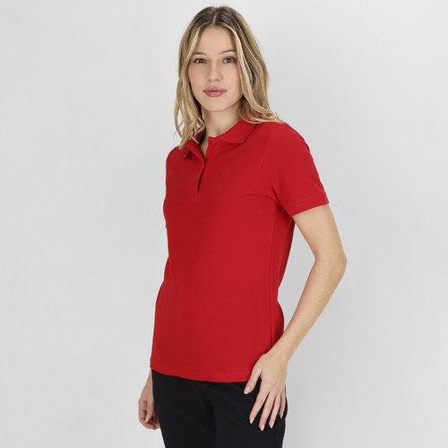 azul claro Polo Mujer Color