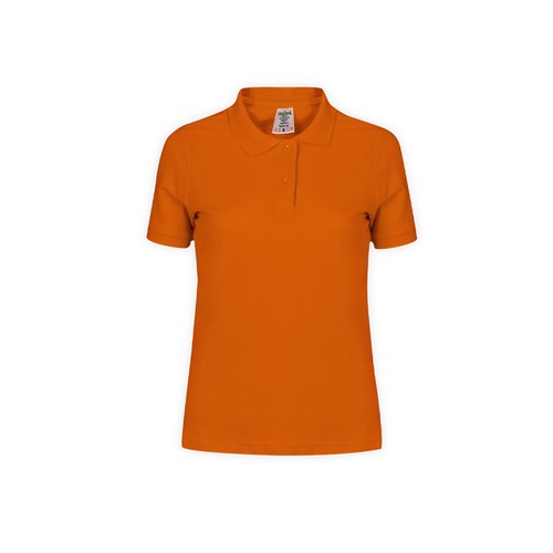 orange Polo Mujer Color