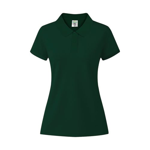 verde botella Polo Mujer Color