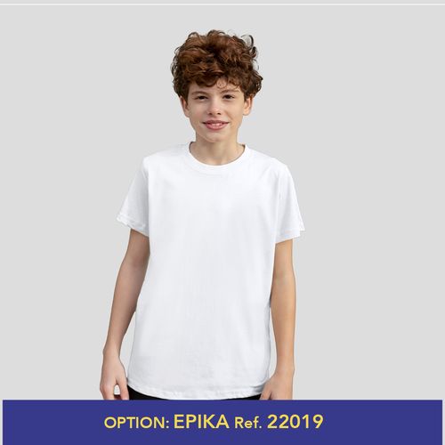white Camiseta Niño Blanca