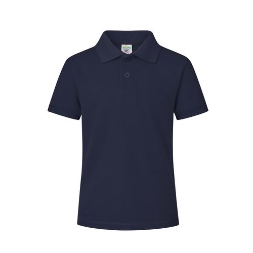 azul marino oscuro Polo Niño Color