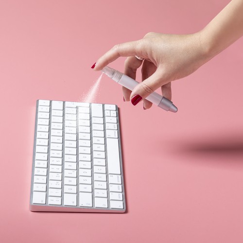 white Bolígrafo Antibacteriano Multifunción Fruk