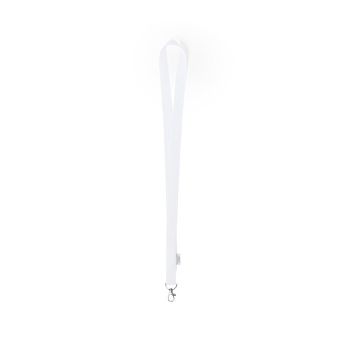white Lanyard Antibacteriano Yest