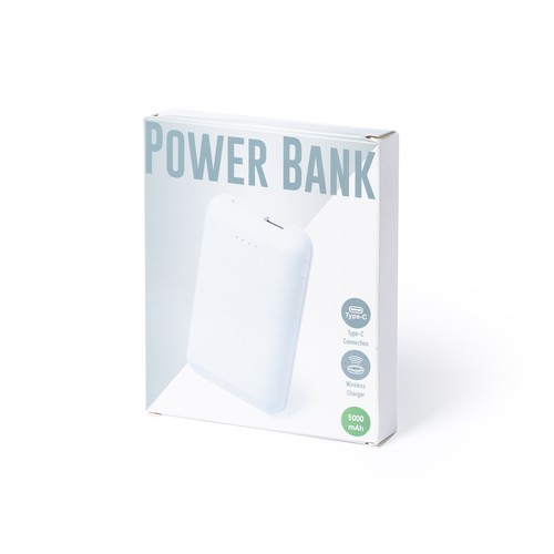 white Power Bank Vekmar