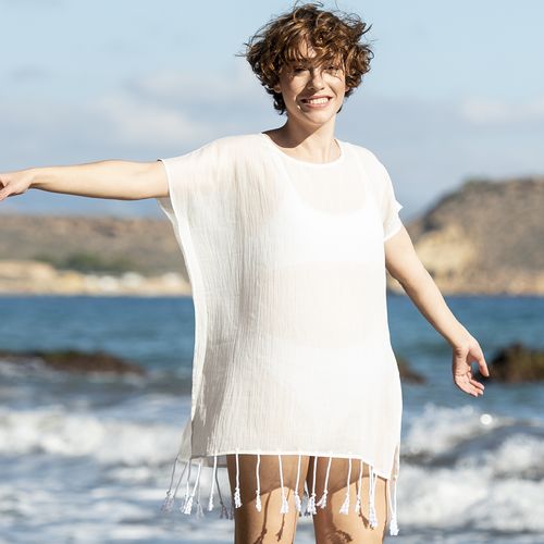 white Kaftan Roseux
