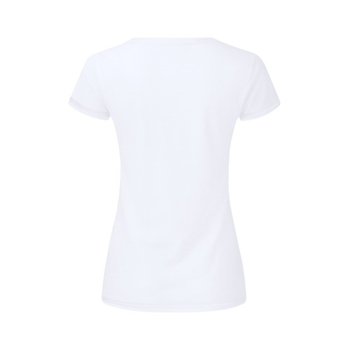 T-Shirt Femme Blanc Iconic V-Neck - 3