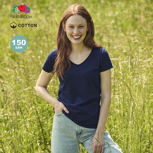T-Shirt Femme Couleur Iconic V-Neck - 2