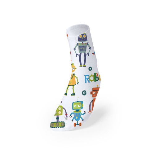 white Calcetín Sublimación Sakam