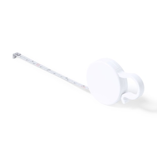white Flexómetro Lusim 1m