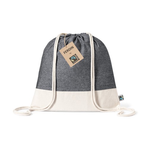 black Mochila Ferdin Fairtrade