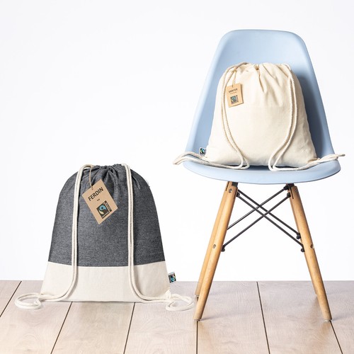 black Mochila Ferdin Fairtrade
