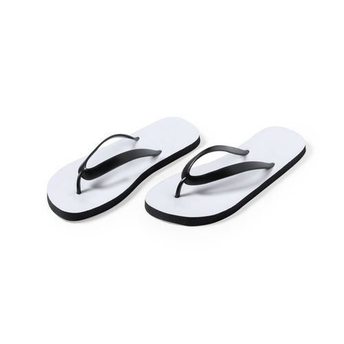 white Chanclas Sublimación Badrak