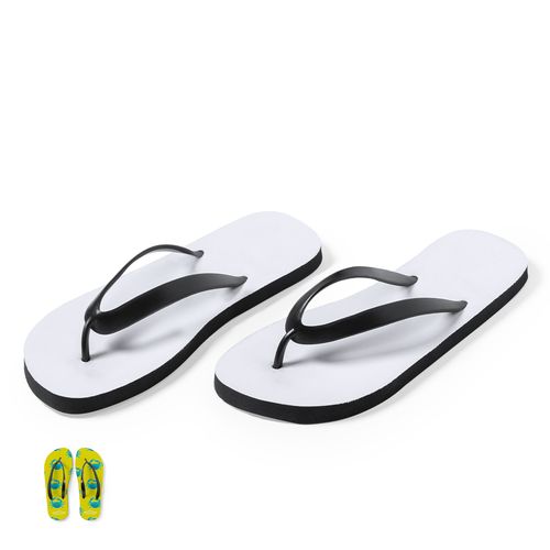 white Chanclas Sublimación Badrak