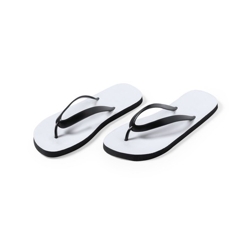 white Chanclas Sublimación Badrak