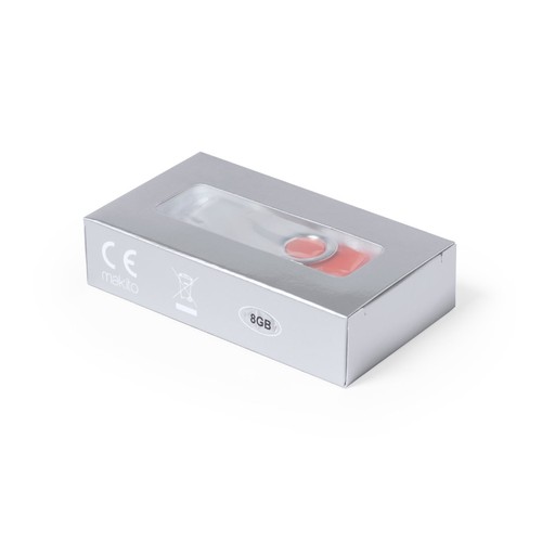 white Memoria USB Yeskal 8GB