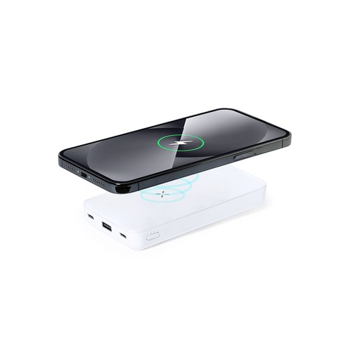 white Power Bank Barry