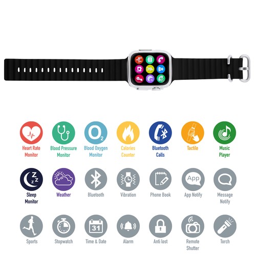 black Reloj Inteligente Connor